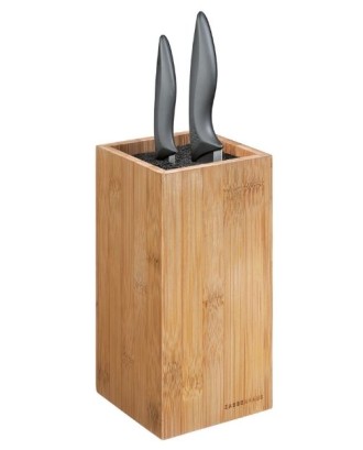 Bloc vertical pentru cutite, din lemn de bambus, cu insertie de peri - ZASSENHAUS